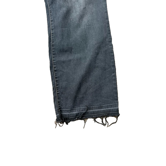 Judy Blue Jeans Womens 24W Black Slim Bootcut High Rise Stretch Raw Released Hem - Picture 3 of 13